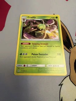 Cradily 11/236 Rare Sun & Moon Cosmic Eclipse Pokemon Card -Mint - Image 1