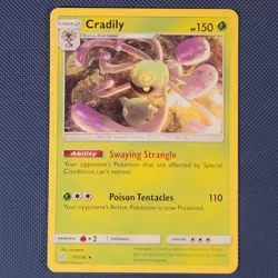 Cradily 11/236 - Cosmic Eclipse - Non Holo Rare Pokemon Card - M / NM - Image 1