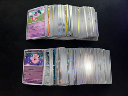 pokemon bulk of 400 approx. reverse holo and holo from SV and ME - Image 2