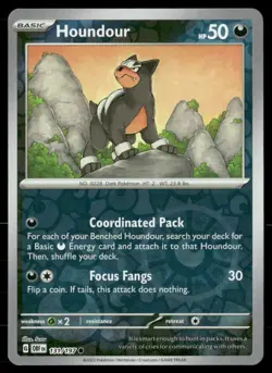 Houndour SV03: Obsidian Flames 131/197 Common Reverse Holofoil Pokemon TCG NM - Image 1
