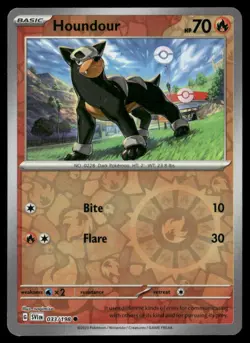 Houndour - SV01: Scarlet & Violet Base Set 033/198 Reverse Holo Pokemon TCG NM - Image 1