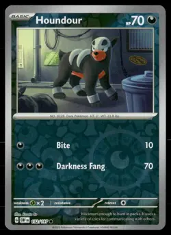 Houndour SV03: Obsidian Flames 132/197 Common Reverse Holofoil Pokemon TCG NM - Image 1