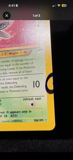 Custom Listing (C)Pokemon TCG Shining Celebi Neo Destiny 106 1st Edition - Image 3