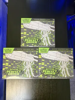 Pokemon TCG Perfect Order ETB Elite Trainer Box New Factory Sealed LOT OF 3 - Image 1