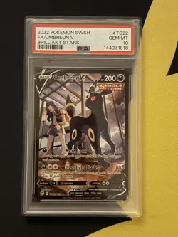 PSA 10 UMBREON V TG22/TG30 Pokemon Sword & Shield Brilliant Stars Pokemon TCG - Image 1