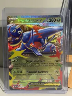 LOT OF 3 Mega Heracross EX 004/094 Pokemon TCG Holo 280 HP Horn Mountain - Image 2