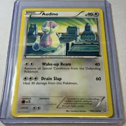 Audino 108/124 Pokemon Dragons Exalted Pokemon TCG Non Holo Near Mint - Image 1