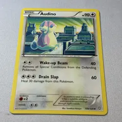 Audino 108/124 Pokemon Dragons Exalted Pokemon TCG Non Holo Near Mint - Image 2