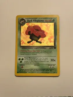 Pokemon TCG Dark Vileplume 13/82 Holo Rare Unlimited Team Rocket VTG WOTC LP - Image 1