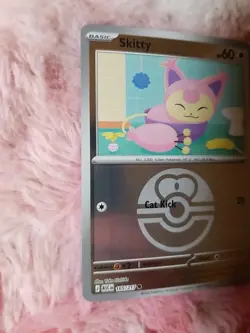 Skitty (Love Ball) 165/217 Holo Common Ascended Heroes Pokemon Reverse Holo - Image 2