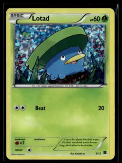 Pokemon TCG McDonald's Promos 2015 #002/012 Lotad PIXEL HOLO - Image 1