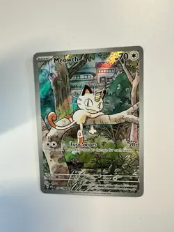 Meowth 106/094 Phantasmal Flames Pokemon Illustration Rare - Image 1