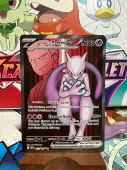 Team Rocket's Mewtwo ex 213/182 Full Art - Destined Rivals - Pokemon TCG - Image 1