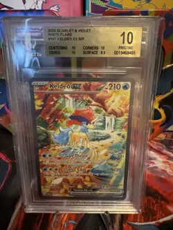 Keldeo EX 167/086 Pokemon White Flare Graded BGS Pristine 10 BECKETT 10 - Image 1
