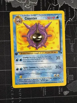 1st Edition Cloyster Fossil 32/62 Mint/ NM+ Pokemon TCG WOTC 1999 Vintage - Image 1