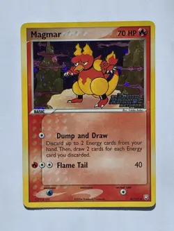Magmar 44/109 EX Team Rocket Returns 2004 Stamped Reverse Holo Pokemon TCG NM - Image 1