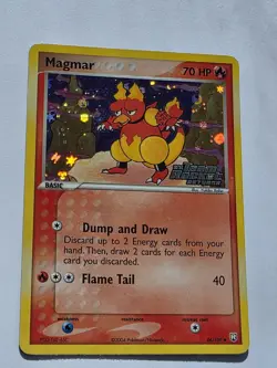 Magmar 44/109 EX Team Rocket Returns 2004 Stamped Reverse Holo Pokemon TCG NM - Image 4