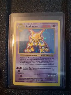Pokemon TCG Alakazam 1/102 Base Set Shadowless Holo Rare 1999 WOTC VTG - Image 3