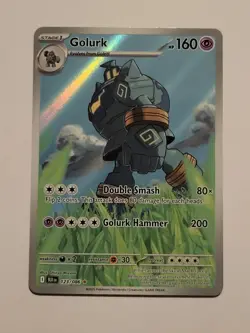 Golurk 123/086 Illustration Rare Pokemon Black Bolt - Image 1