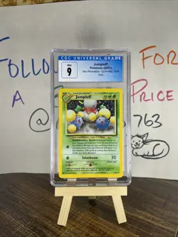 ✨ Jumpluff, “DOUBLE” HOLO Error, CGC 9 MINTY, Neo Revelation 9/64 Pokemon ✨ - Image 1
