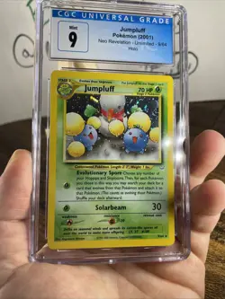 ✨ Jumpluff, “DOUBLE” HOLO Error, CGC 9 MINTY, Neo Revelation 9/64 Pokemon ✨ - Image 3