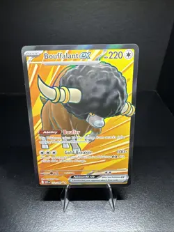 2025 Pokemon SV White Flare WHT EN Bouffalant ex Ultra Rare #162/086 - Image 1