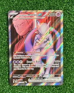 Team Rocket's Mewtwo ex 213/182 Ultra Rare Destined Rivals Pokemon Holo NM - Image 1