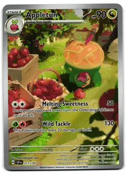 Appletun 211/191 - 🌊 Surging Sparks Illustration Rare Pokemon TCG 🖤 - LP - Image 1