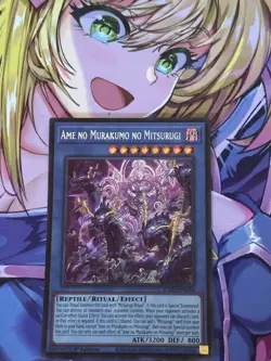 Yugioh Ame no Murakumo no Mitsurugi Secret Rare L26D-ENM08 Legendary Modern NM - Image 1