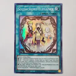 Solfachord Elegance - ANGU-EN022 - Super Rare - NM - 1st ed - Yugioh - Image 1