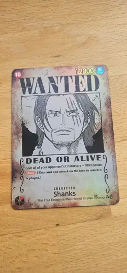 One Piece TCG - Shanks Wanted (OP09 - 004) (V.3) English - Image 1