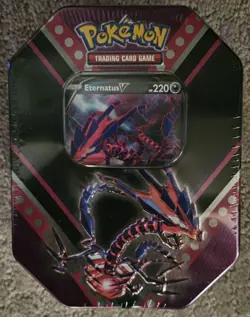 POKEMON V POWER TIN ETERNATUS TRADING CARD GAME BRAND NEW SEALED - Image 1