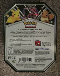 POKEMON V POWER TIN ETERNATUS TRADING CARD GAME BRAND NEW SEALED - Image 2