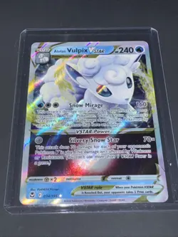 Pokemon TCG Alolan Vulpix v Star Card 034/195 Near Mint Condition - Image 1