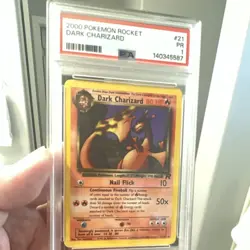 Pokemon Dark Charizard 21/82 Team Rocket Rare Regular PSA PR 1 80 HP - Image 1
