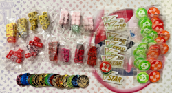 NEW Pokemon ETB Dice & Damage Counter Coin Vstar Marker Status Marker Lot (ID02) - Image 1