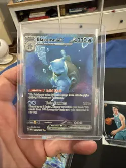 Pokemon Scarlet & Violet 151 TCG Blastoise EX 200/165 Sir Special Illustration - Image 2