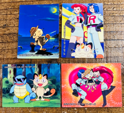 (EX) Meowth Jessie James Meiji Chance Sticker Prize Japanese Pokemon 1999 - Image 1