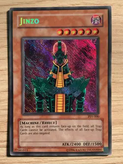Yugioh - Jinzo PSV-000 Secret Rare (Reverse Error) Unlimited MP/HP - Image 1