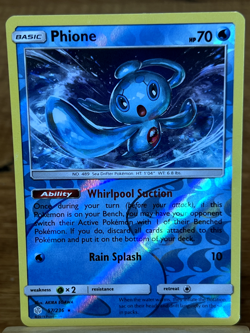 Pokemon TCG Phione 57/236 Cosmic Eclipse Reverse Holo Rare - Image 1