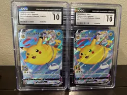 Pokemon Flying Pikachu VMAX Celebrations Full Art #007 CGC 10 Gem Mint x2 - Image 1