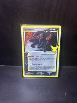 Pokemon Umbreon Gold Star 17/17 25th Anniversary Celebrations NM/M - Image 1