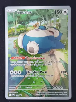 Pokemon Snorlax Full Art SVP Scarlet & Violet Black Star Promos 051 NM-EX - Image 1