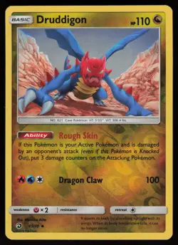 DRUDDIGON 45/70 UNCOMMON DRAGON MAJESTY POKEMON REVERSE HOLO HP - Image 1