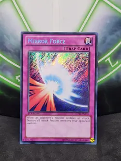 Yugioh Mirror Force LCJW-EN130 Secret Rare 1st Edition NM - Image 1