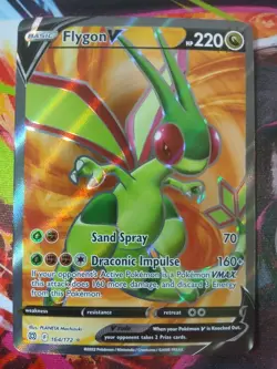 Flygon V Full Art Brilliant Star (SWSH09) Ultra Rare #164/172 Pokemon 2022 NM - Image 2