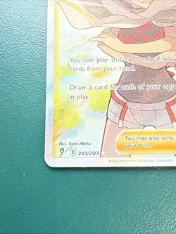 Pokemon Zinnia's Resolve Full Art Ultra Rare Trainer 203/203 Evolving Skies Holo - Image 2
