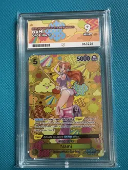 One Piece TCG OP08-106 Nami SP Alt Art- ACE 9 MINT - Image 1