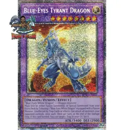 Yugioh! 1x Blue-Eyes Tyrant Dragon MP25-EN042 Starlight Rare 1st Ed NM - Image 1