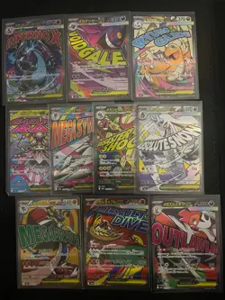 TCG Pokemon Mega Dream Mega Attack Rare Full Set X10 NM+ Condition Cards - Image 1